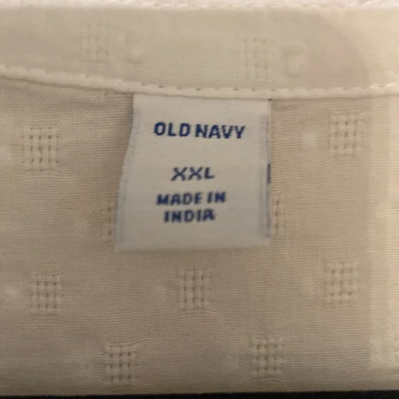 Old Navy, size XXL, white puffy sleeve blouse - Picture 2 of 5